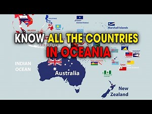 Oceania Map: Countries, Capitals, Cultures, and National Flags - World Political Map | Part 5 - 4K