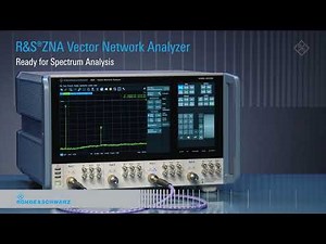 R&S ZNA Vector Network Analyzer: Ready for Spectrum Analysis