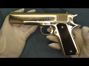 Nickel Colt Government Model .45 ACP 1911 1911A1