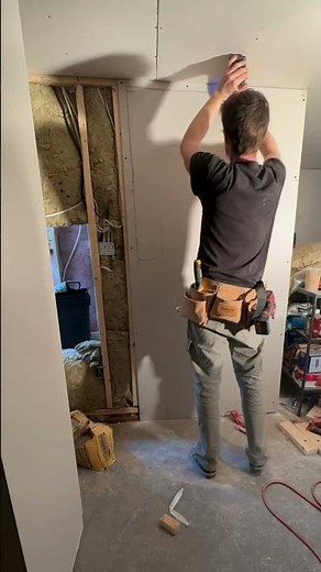 #drywall Install Around a Doorway, Here's How