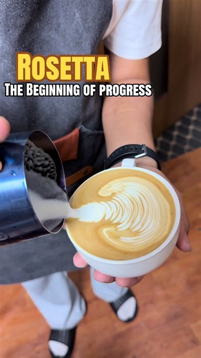 Beginner Barista: Starting Rosetta Latte Art Journey
