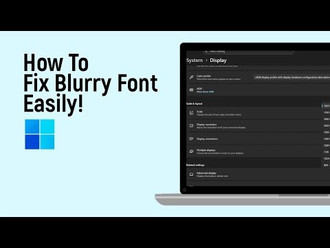 How to Fix Blurry Font on Any Windows easily [easy]