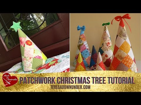 How to make a patchwork Christmas tree video tutorial