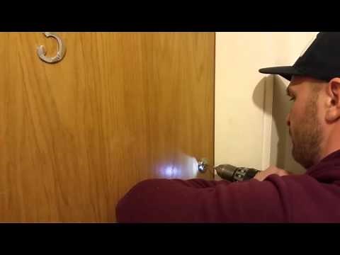 How to drill Yale lock