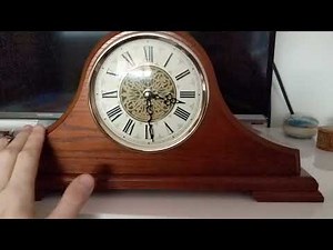 Seiko Wooden Napoleon Quartz Clock QXJ013B