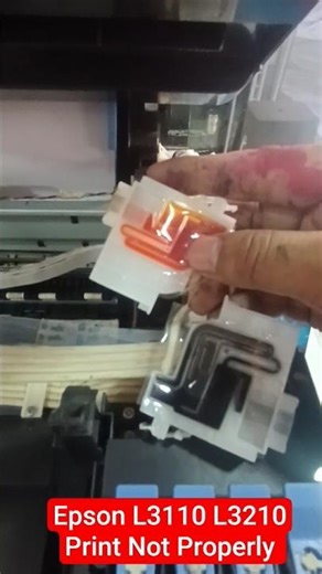Epson L3110 L3210 Print Not Properly#epson#service #printersupportsoftware