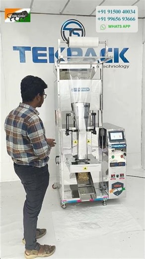 🍿 Smart Snacks Packing Machine with Digital Control | TEKPACK India 🏭 #SnacksPackingMachine