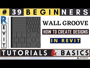 #39 Beginners / WALL GROOVE DESIGNS / How to create Wall Groove / Revit Tutorials & Basics / #revit