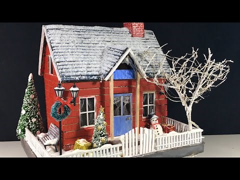 How to Make Christmas House from Cardboard