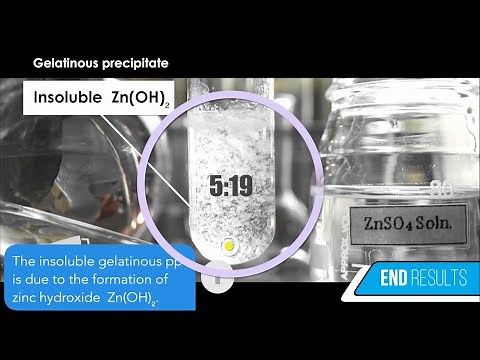 Does Potassium hydroxide (KOH) and Zinc sulfate (ZnSO4) form a precipitate? | KOH+ZnSO4