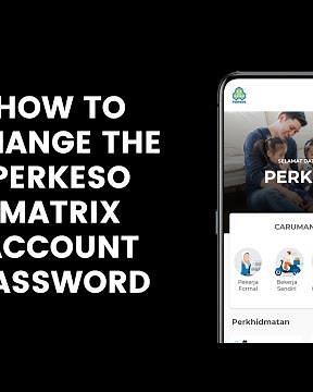 How to change the PERKESO Matrix account password through the Prihatin Mobile app l SOCSO