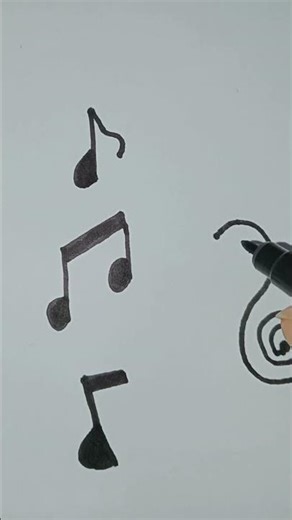 Easy Music Note Drawing #shorts #drawing #sortseasydrawing