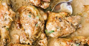 One Pan Easy Creamy Dijon Mustard Chicken Recipe