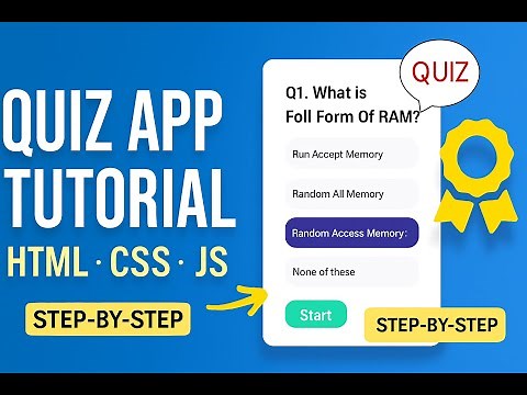 Build an Interactive Quiz with HTML, CSS & JavaScript – Step‑by‑Step