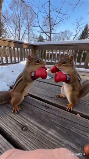 Adorable Squirrels Boxing, Laugh Nonstop #pet