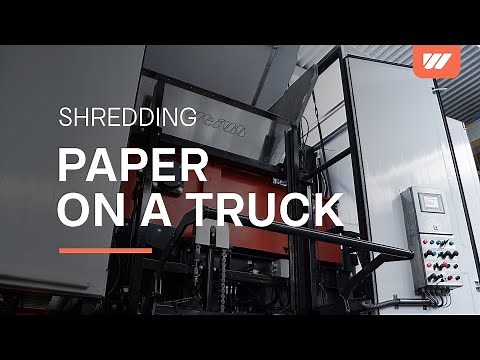 WEIMA mobile paper shredding on a truck