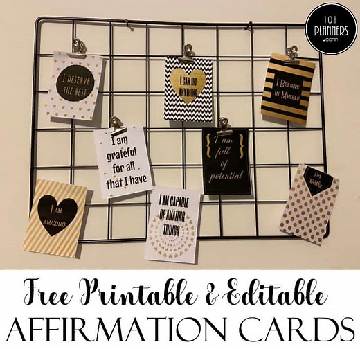 Free Positive Affirmation Cards | Instant Download