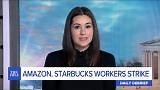 Amazon, Starbucks workers strike