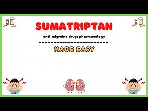 Sumatriptan pharmacology, triptans pharmacology, pharmacology made easy