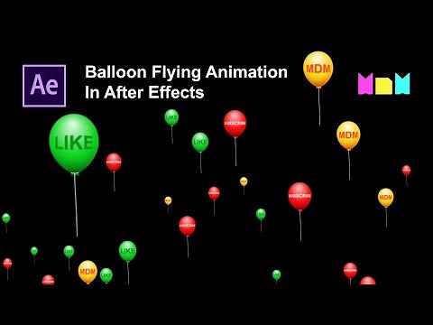 Balloon Flying Animation in After Effects I After Effects Tutorial