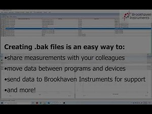 Creating & Loading an Archive (.bak) File