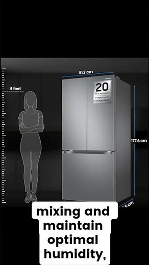 Samsung 550L French Door Refrigerator — Spacious, Convertible & Energy‑Smart! 😍❄️