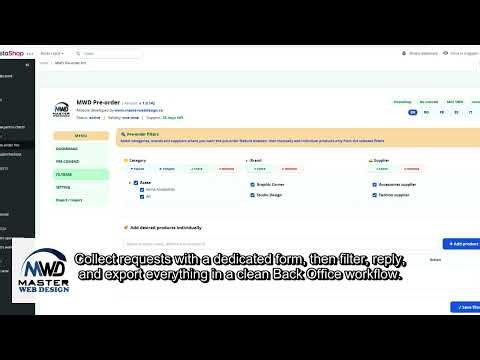 Pre-order and Stock Notification Module for PrestaShop