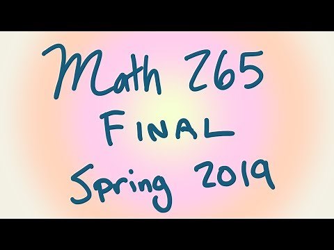 Calculus 3, Final review