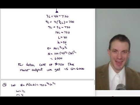 Cobb Douglas Cost Minimization