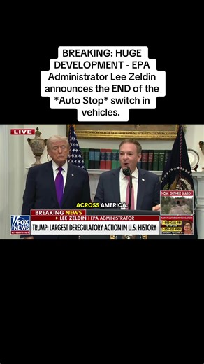 End of the Auto Stop Switch Announced by EPA Administrator