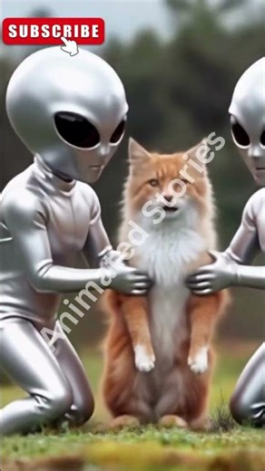 Alien Kidnap the cat | Animal kidnap | Animated Stories |