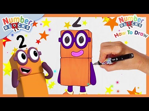 How to draw Numberblock Two | Drawing Tutorial for Kids | @Numberblocks