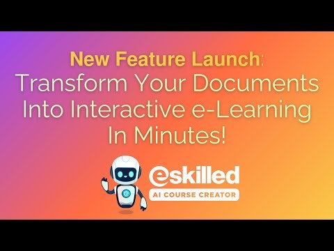 Transform Documents into e-Learning in Minutes | AI Course Creator Demo