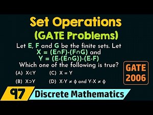 Set Operations (GATE Problems)