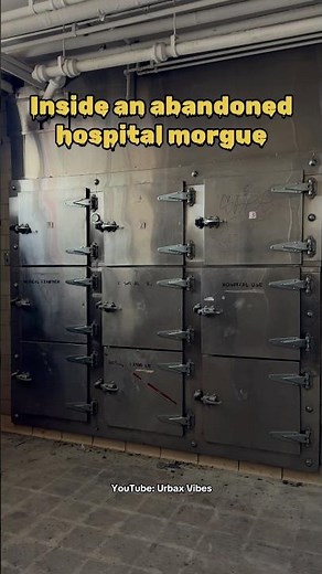 Inside the morgue at this abandoned hospital 😳