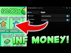 [UPD 1 ⭐] Mining Incremental Script Roblox INF EVERYTHING! INF MONEY, INF ORES, INF REBIRTHS + MORE!