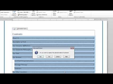 How to Create and Edit the Table of Contents in Word