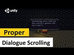 How to do great scrolling dialogue text in Unity