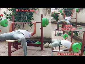 How to make Adjustable bench press machine at home /DIY 3 in 1 Bench press machine(@gfrncrafts7979 )