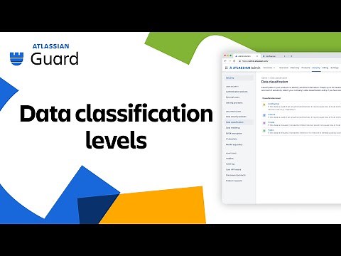Data classification levels | Getting started with Atlassian Guard Premium | Atlassian