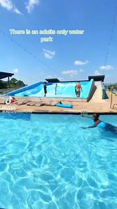 Check out this adults only water park in Texas! 💦🍻 📍 The Cove at BearX 🎥: My Curly Adventures | Narcity USA