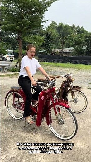 Reviving Retro: The Pedal-Start Moped