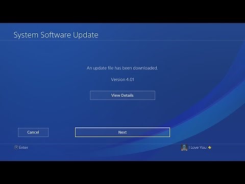 How to Update your PS4