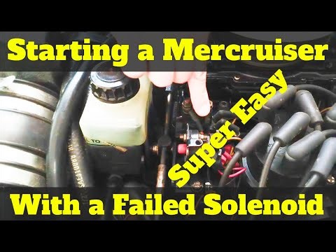 Starting a Mercruiser when your solenoid has failed