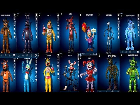 FNAF AR | ALL ANIMATRONICS WORKSHOP ANIMATIONS 360 SPIN | 2019-2020 Five Nights at Freddy’s AR