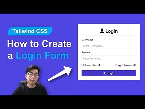How To Make Login Page Using Tailwind | Create Login Form Using Tailwind CSS For Beginners