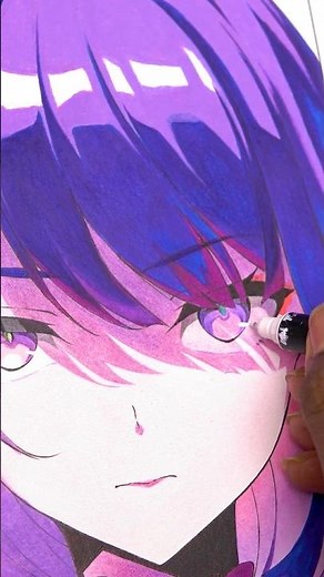 i DRAW ''Raiden Shogun'' | SKETCH 【イラストメイキング】#メイキング #アナログ #創作 #genshinimpact