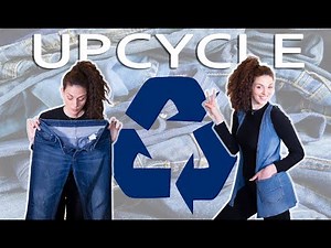 UPCYCLE YOUR OLD JEANS INTO A VEST. *Super easy*