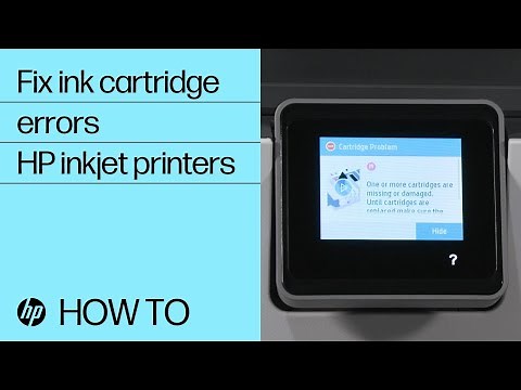 How to fix ink cartridge errors on HP Inkjet printers | HP Support