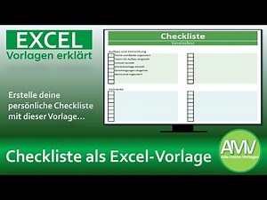 Checklist template for Excel explained simply